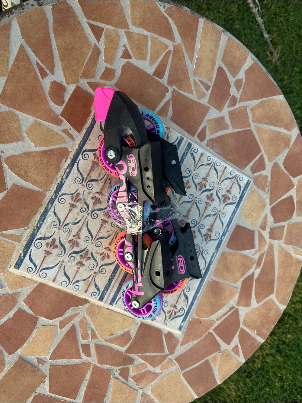 NWOT Roller Derby Inline Skate Replacement Frame & Wheels‎ Set – Pink/Purple